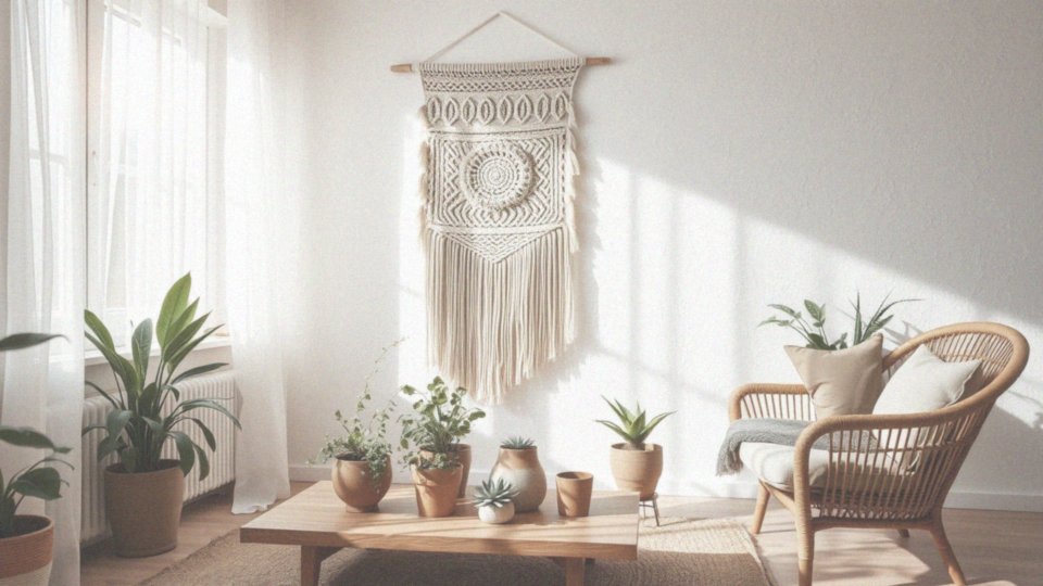 Dlaczego styl boho sprzyja używaniu makramy w aranżacji wnętrz?