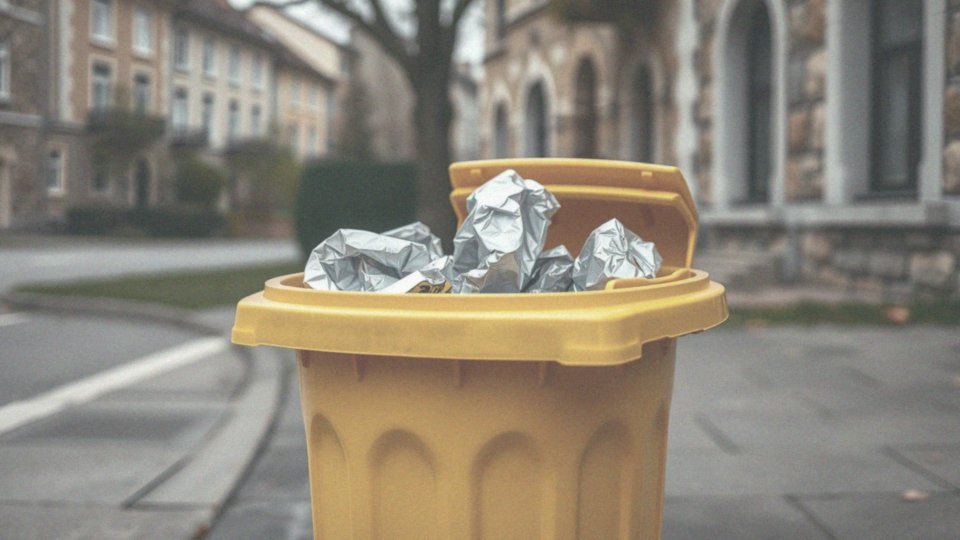 Do jakiego pojemnika należy wyrzucać folię aluminiową?
