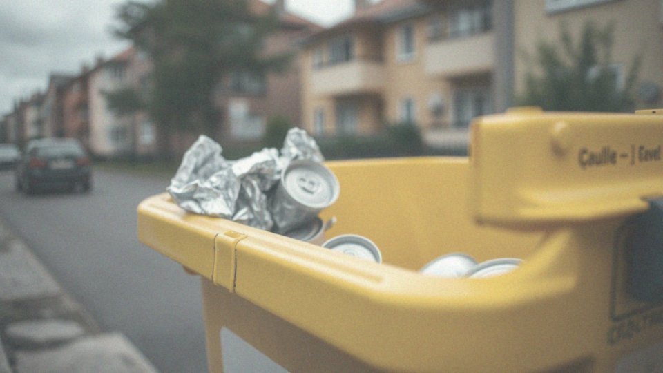 Jakie pojemniki są przeznaczone dla odpadów aluminiowych?