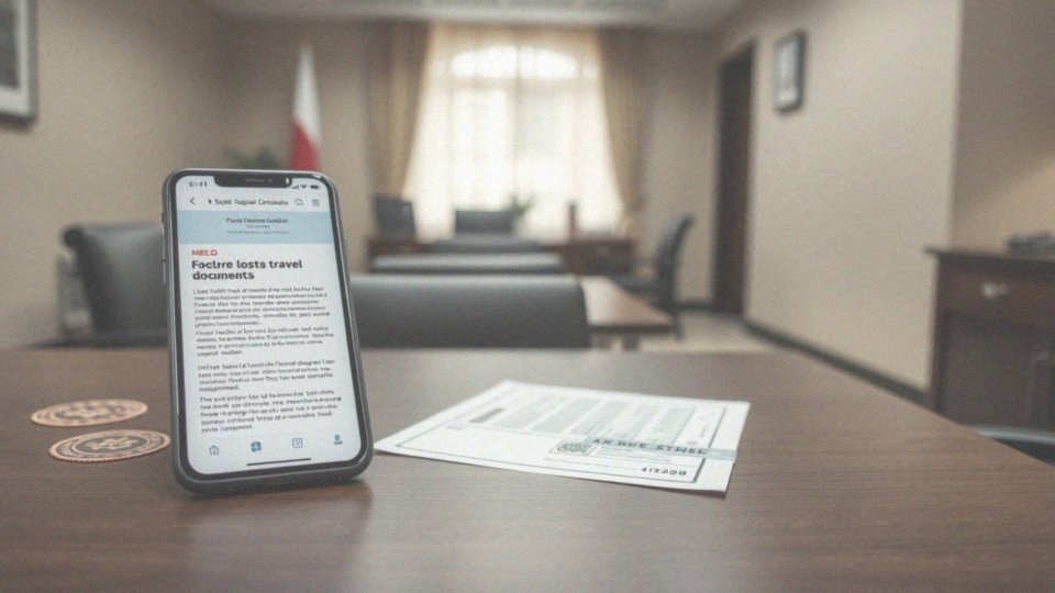 Jakie formalności muszę załatwić w przypadku zgubienia dokumentów w podróży?