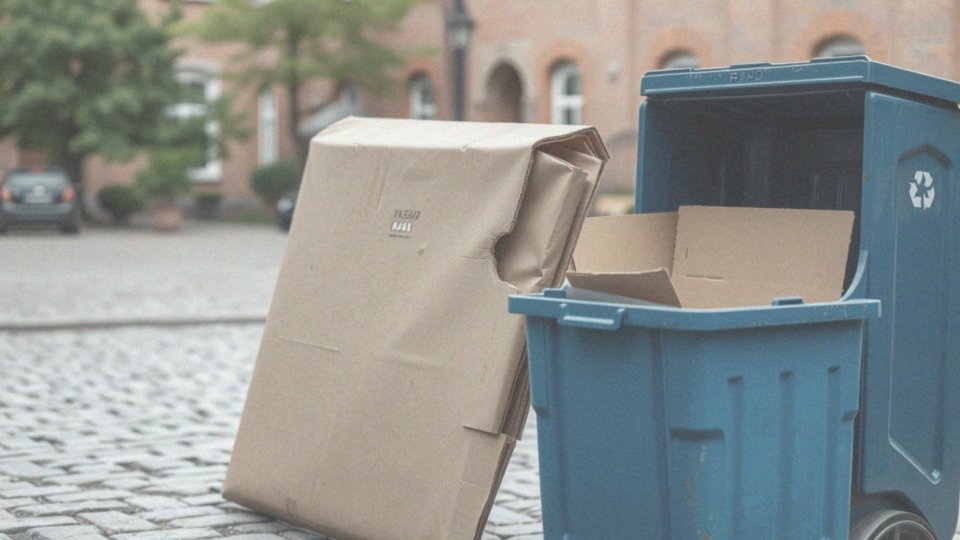 Jak złożyć lub zgnieść karton przed wyrzuceniem?