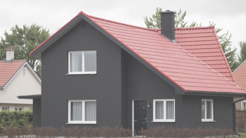 Czy ciemna elewacja pasuje do czerwonego dachu?